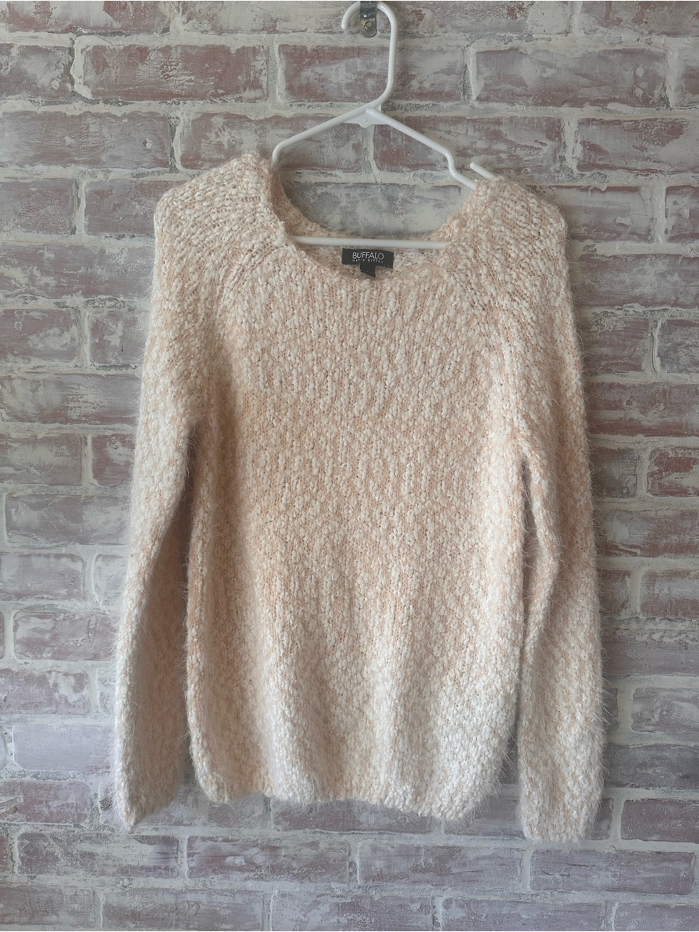 Buffalo Light Beige Cozy Knit Women's Sweater
